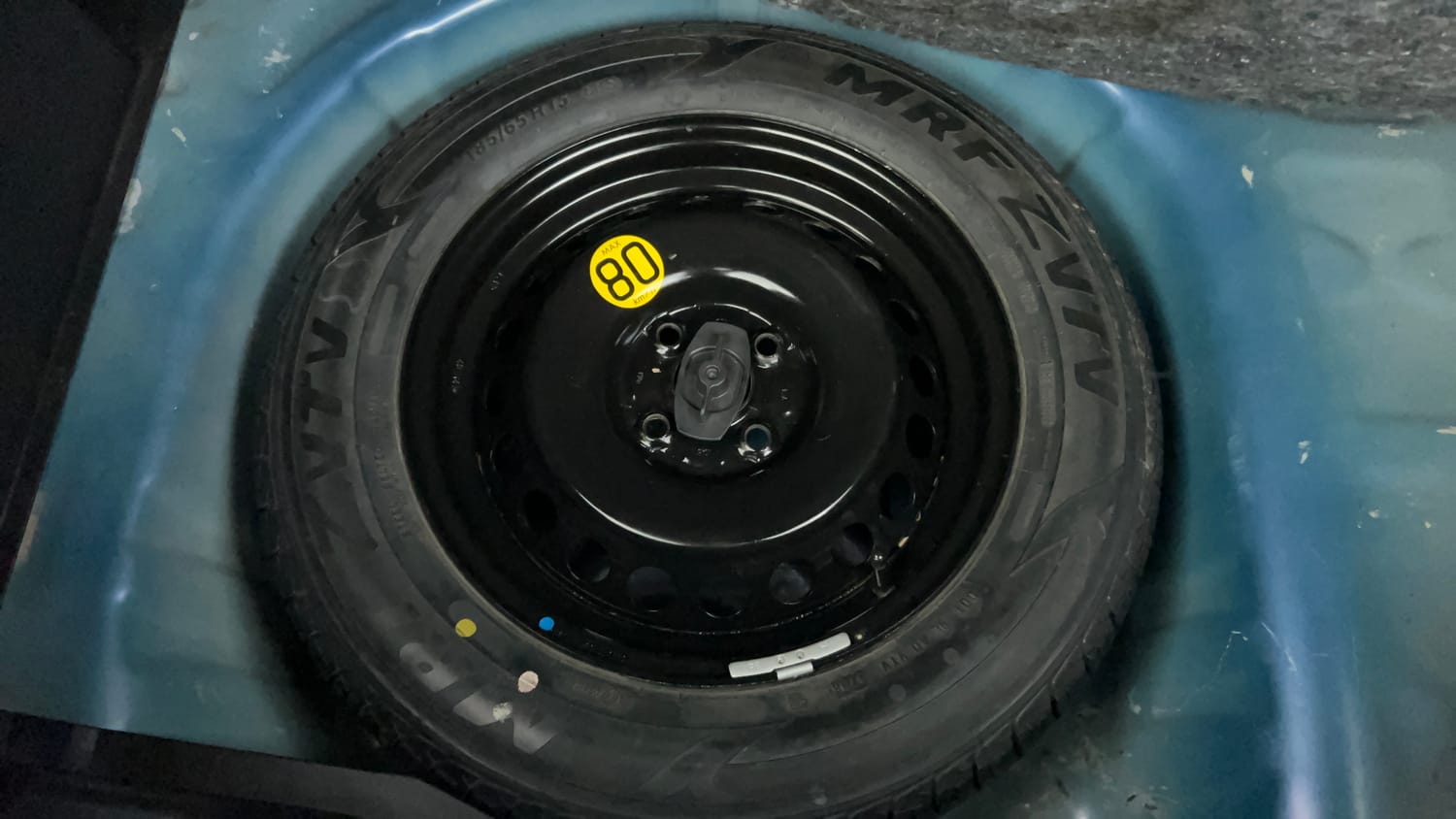 Used 2018 Maruti Suzuki Baleno Alpha 1.2 AT Petrol Automatic tyres SPARE TYRE VIEW