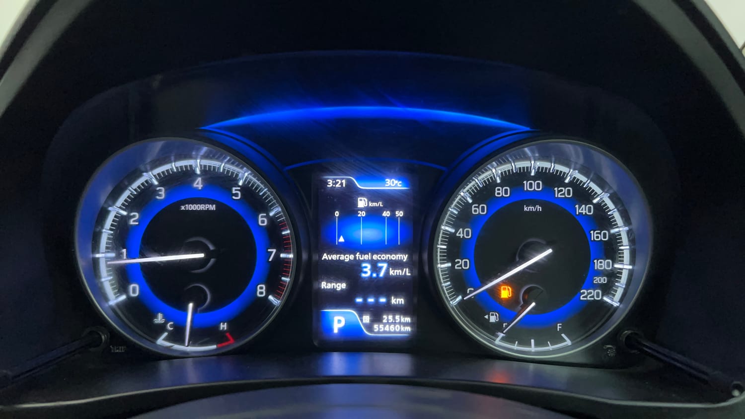 Used 2018 Maruti Suzuki Baleno Alpha 1.2 AT Petrol Automatic interior CLUSTERMETER VIEW