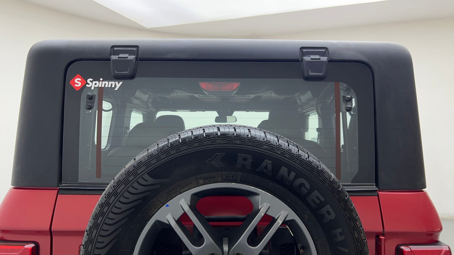 Used 2024 Mahindra Thar LX Hard Top Diesel MT RWD Diesel Manual exterior BACK WINDSHIELD VIEW