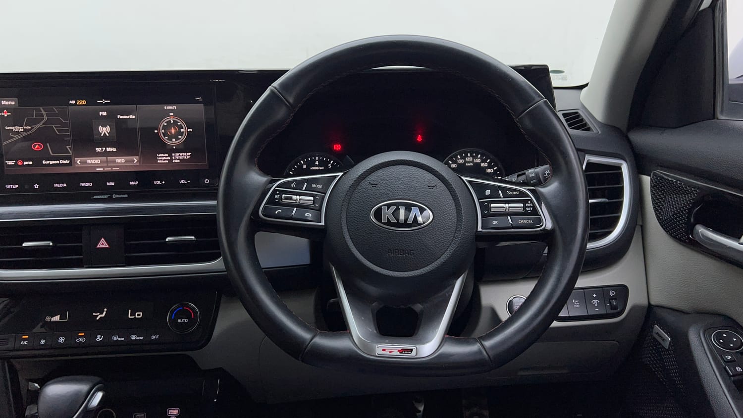 Used 2019 kia Seltos GTX Plus DCT 1.4 Petrol Automatic interior STEERING VIEW