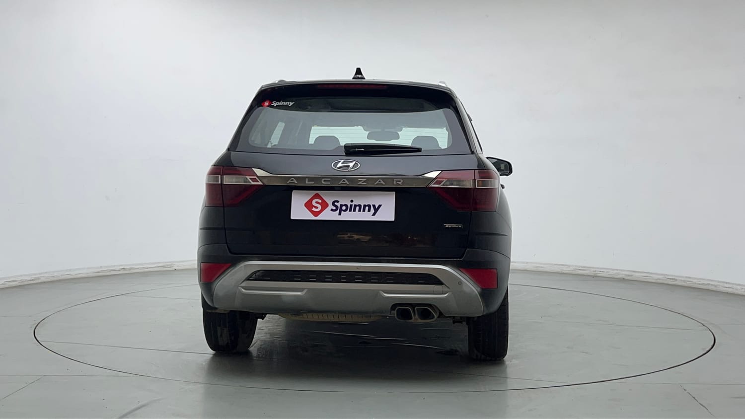 Used 2022 Hyundai Alcazar Signature (O) 7 Seater 1.5 Diesel AT Diesel Automatic exterior BACK VIEW
