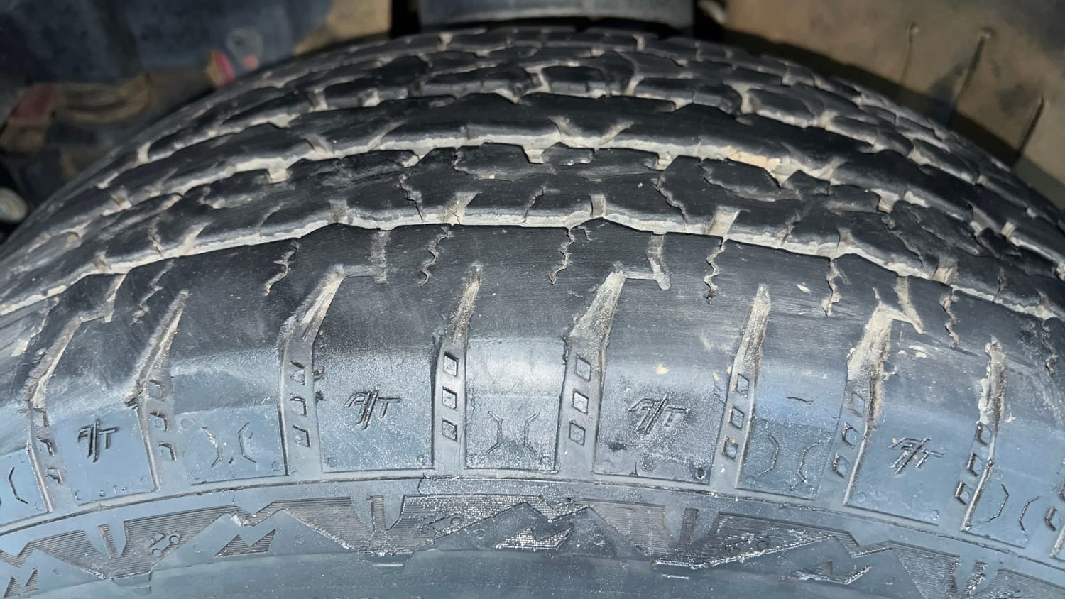 Used 2024 Mahindra Thar LX Hard Top Diesel MT RWD Diesel Manual tyres LEFT FRONT TYRE TREAD VIEW