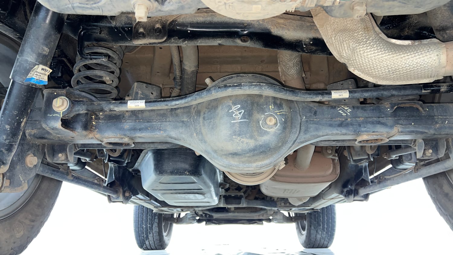 Used 2024 Mahindra Thar LX Hard Top Diesel MT RWD Diesel Manual extra REAR UNDERBODY VIEW (TAKEN FROM REAR)