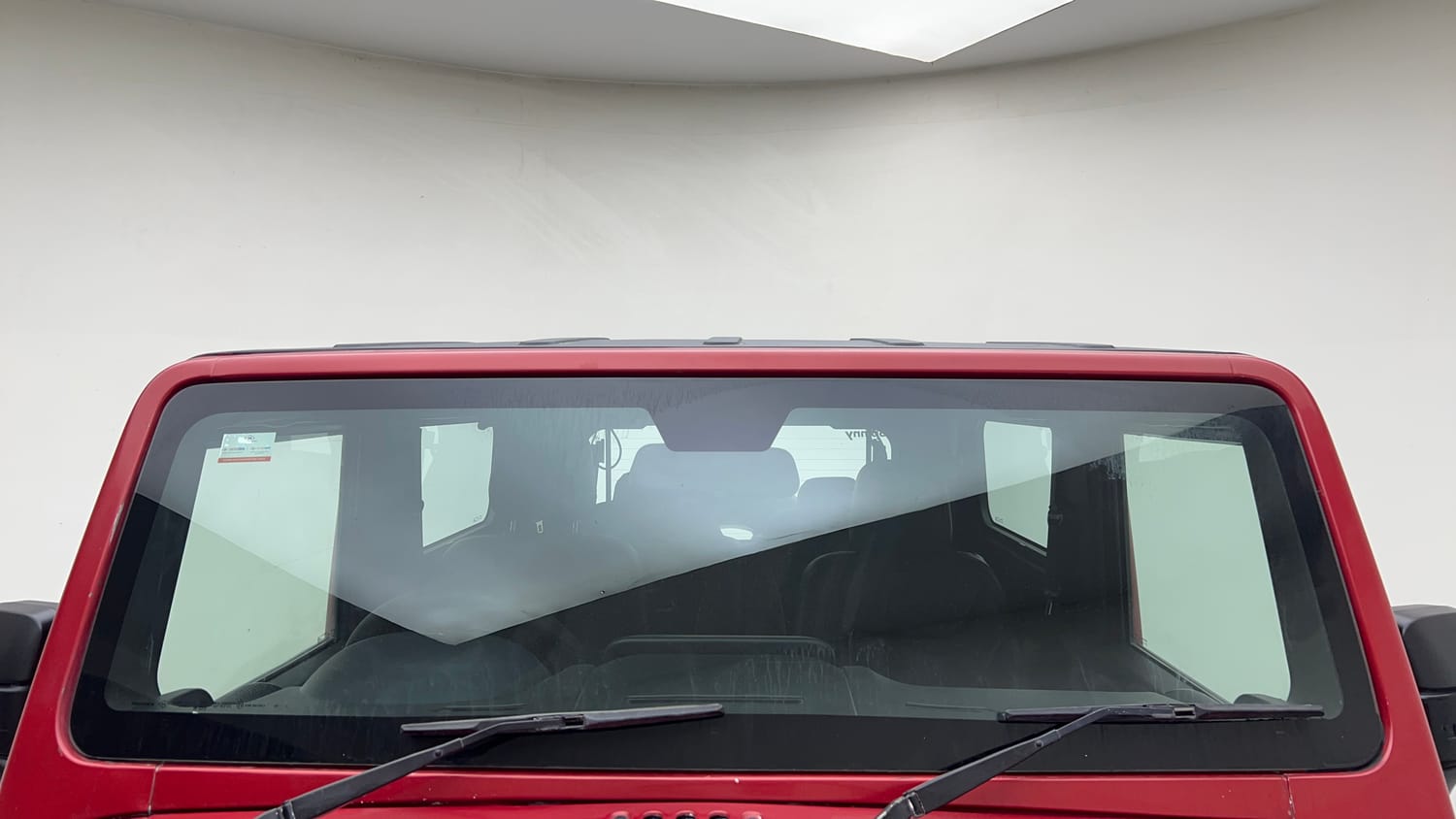 Used 2024 Mahindra Thar LX Hard Top Diesel MT RWD Diesel Manual exterior FRONT WINDSHIELD VIEW