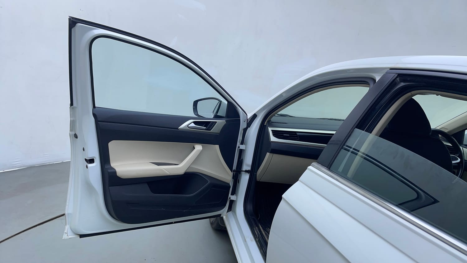 Used 2022 Volkswagen Virtus Topline 1.0 TSI MT Petrol Manual interior LEFT FRONT DOOR OPEN VIEW