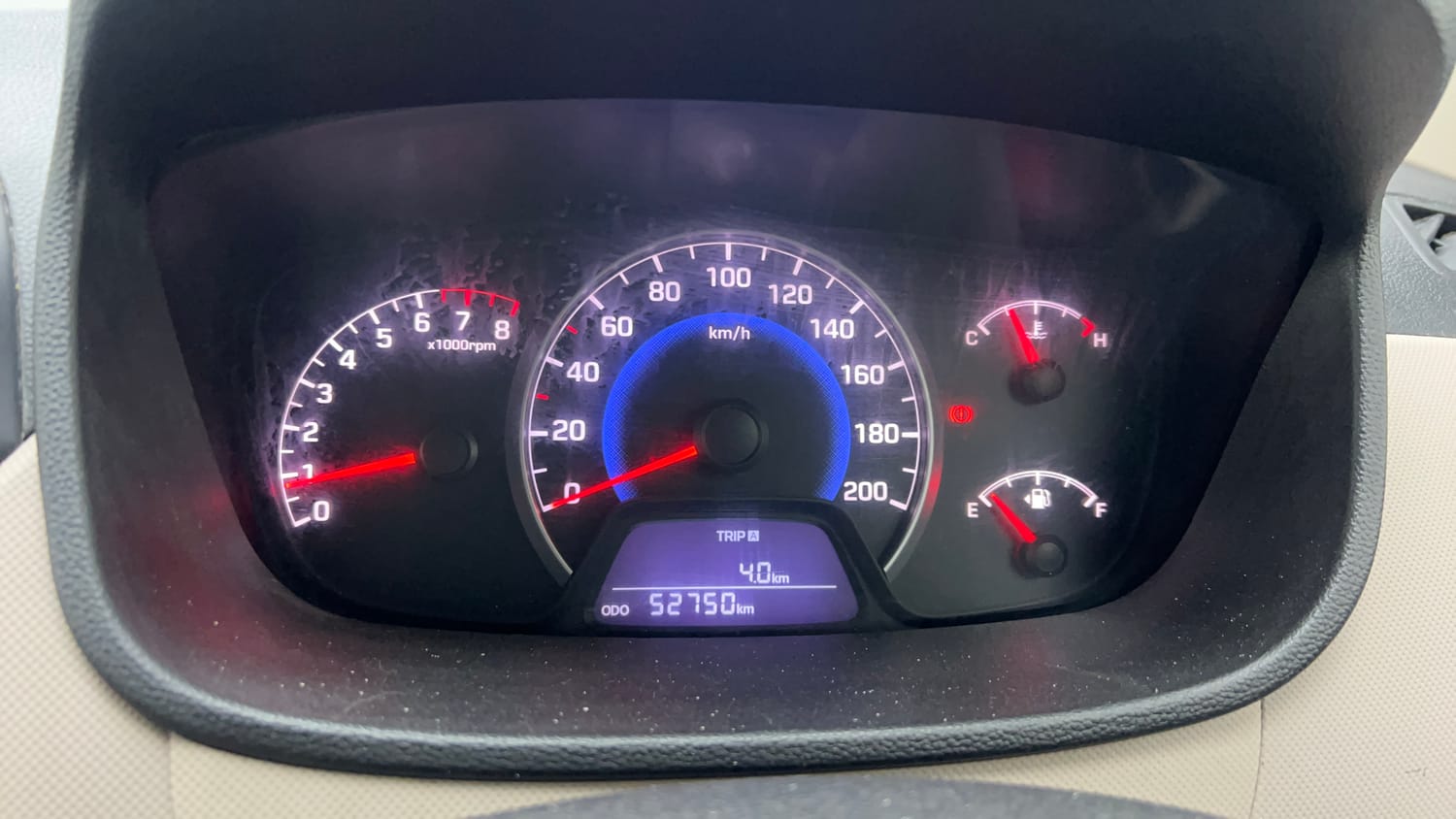 Used 2015 Hyundai Grand i10 Sportz 1.2 Kappa VTVT Petrol Manual interior CLUSTERMETER VIEW