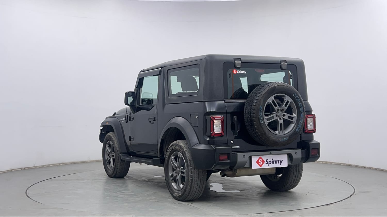 Used 2022 mahindra Thar LX Hard Top Petrol AT 4WD Petrol Automatic exterior LEFT REAR CORNER VIEW