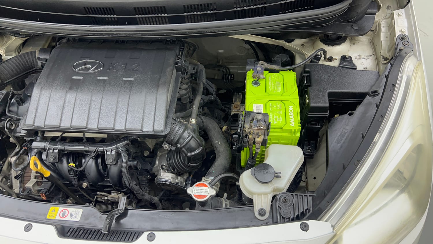 Used 2015 Hyundai Grand i10 Sportz 1.2 Kappa VTVT Petrol Manual engine ENGINE LEFT SIDE VIEW