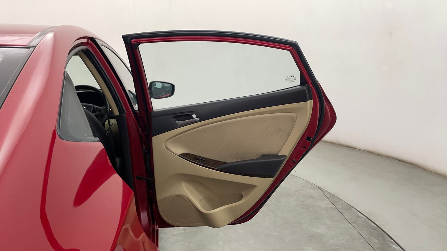 Used 2016 Hyundai Fluidic Verna 4S 1.6 VTVT S Petrol Manual interior RIGHT REAR DOOR OPEN VIEW
