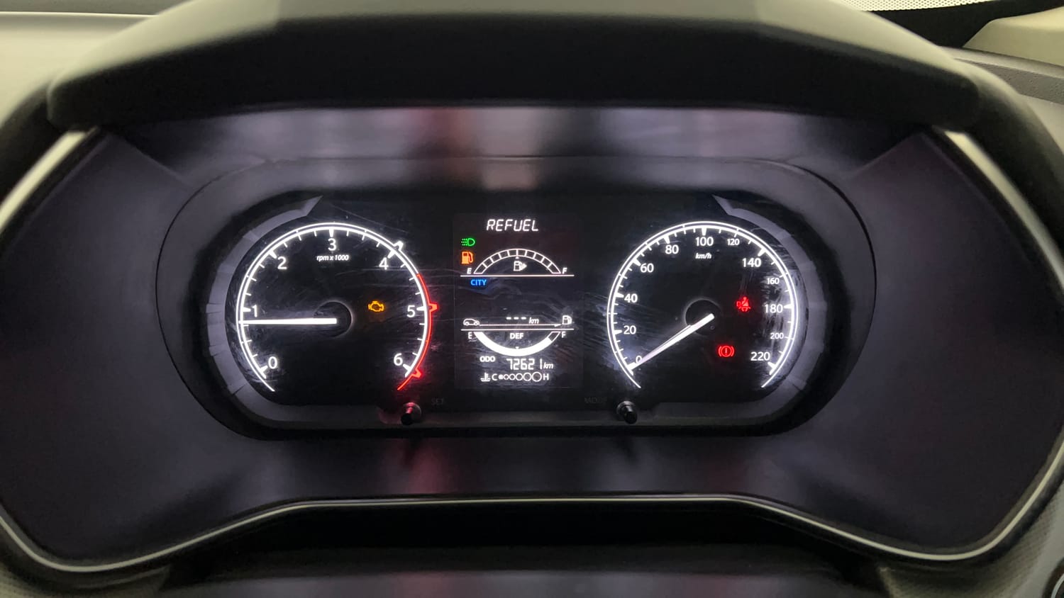 Used 2021 Tata Harrier XT Plus Camo Diesel Manual interior CLUSTERMETER VIEW