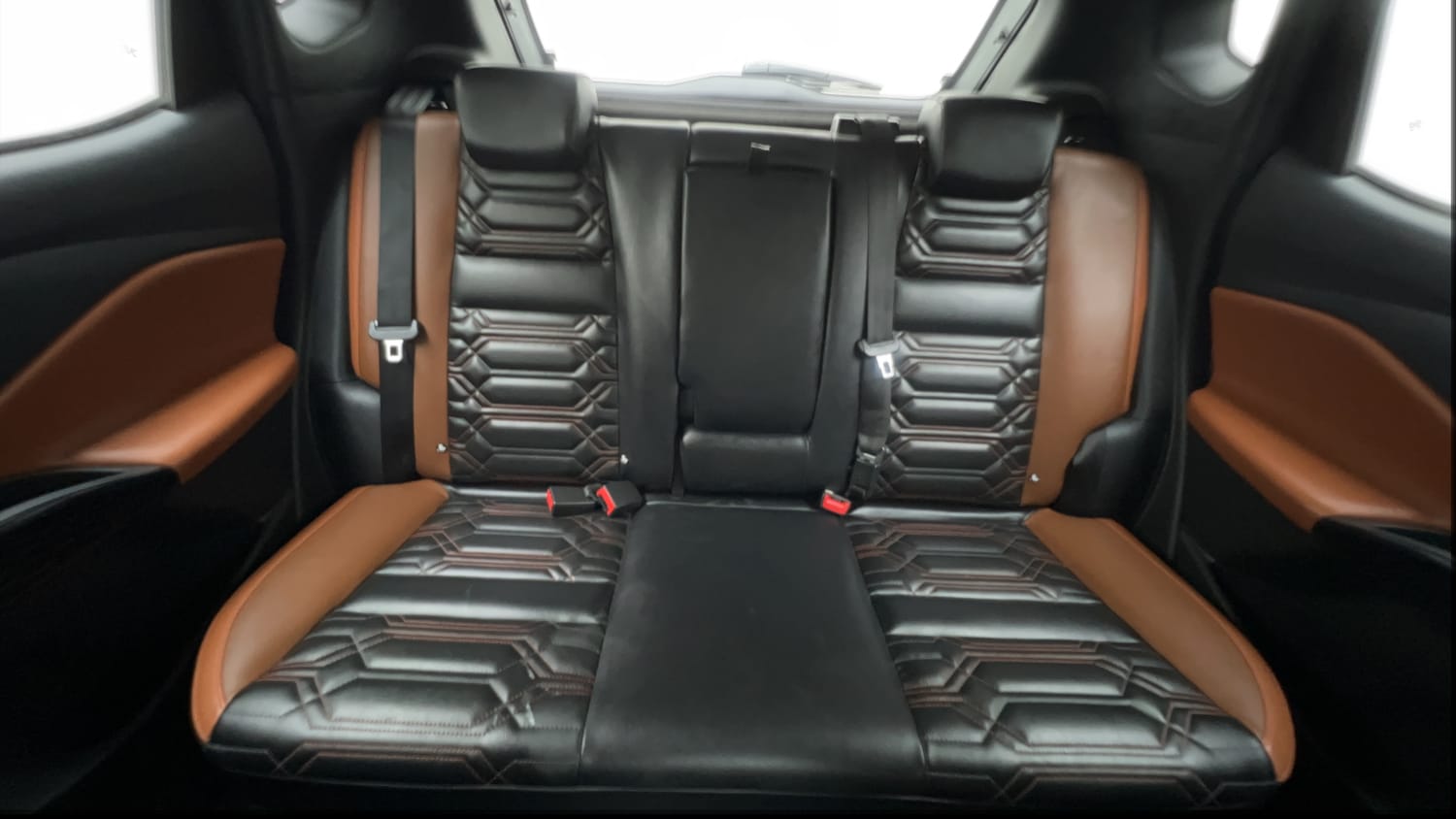 Used 2024 Nissan Magnite Tekna Plus B4D 1.0 Petrol AMT Dual Tone Petrol Automatic interior REAR SEAT CONDITION VIEW