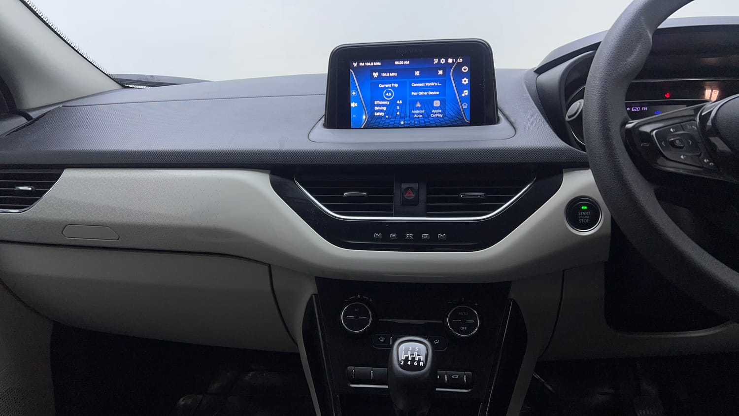 Used 2023 Tata Nexon XZ Plus Petrol Manual interior MUSIC SYSTEM & AC CONTROL VIEW