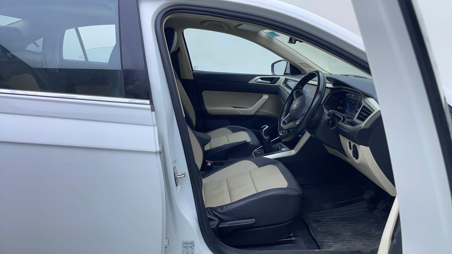 Used 2022 Volkswagen Virtus Topline 1.0 TSI MT Petrol Manual interior RIGHT SIDE REAR DOOR CABIN VIEW