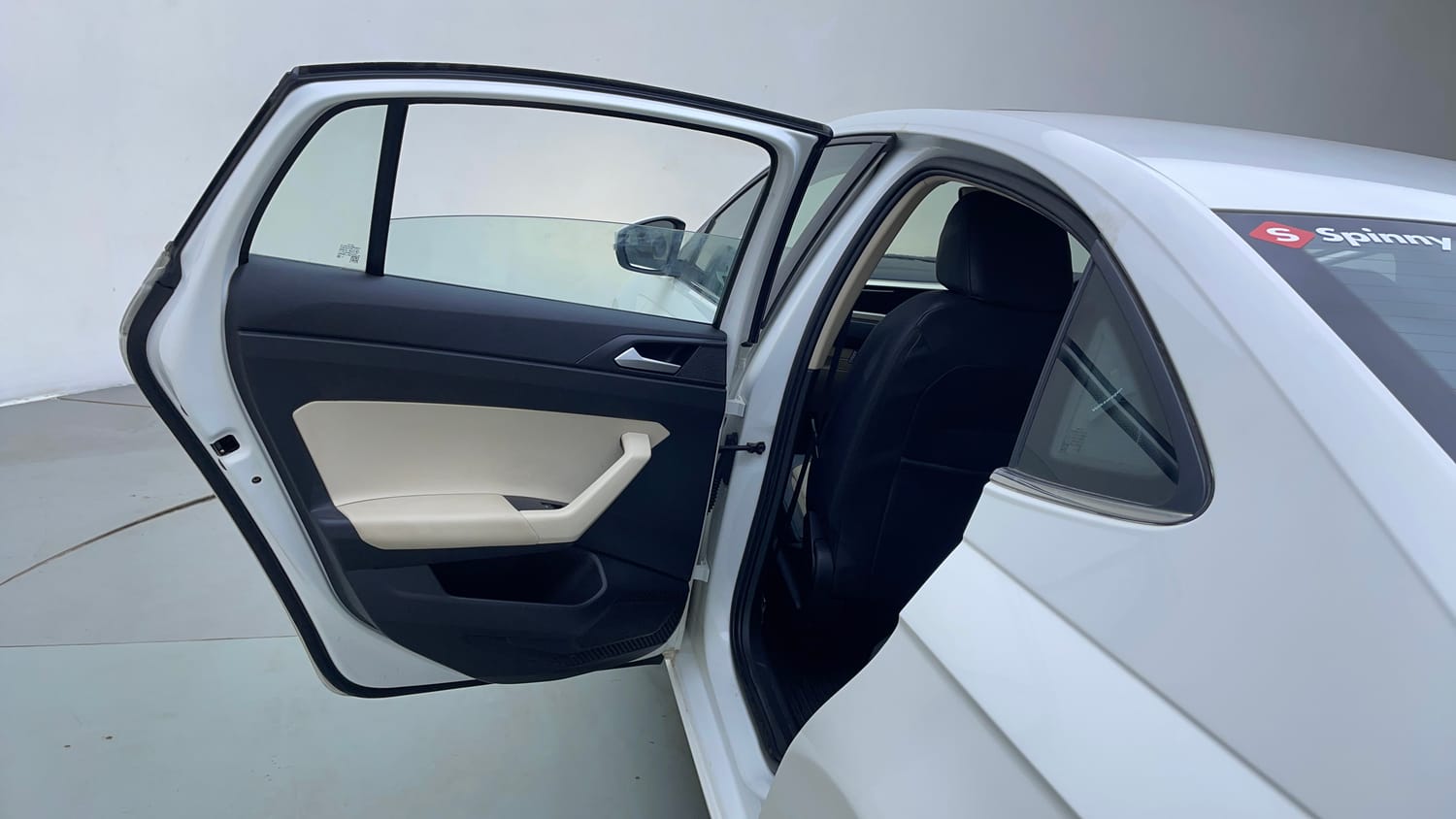 Used 2022 Volkswagen Virtus Topline 1.0 TSI MT Petrol Manual interior LEFT REAR DOOR OPEN VIEW