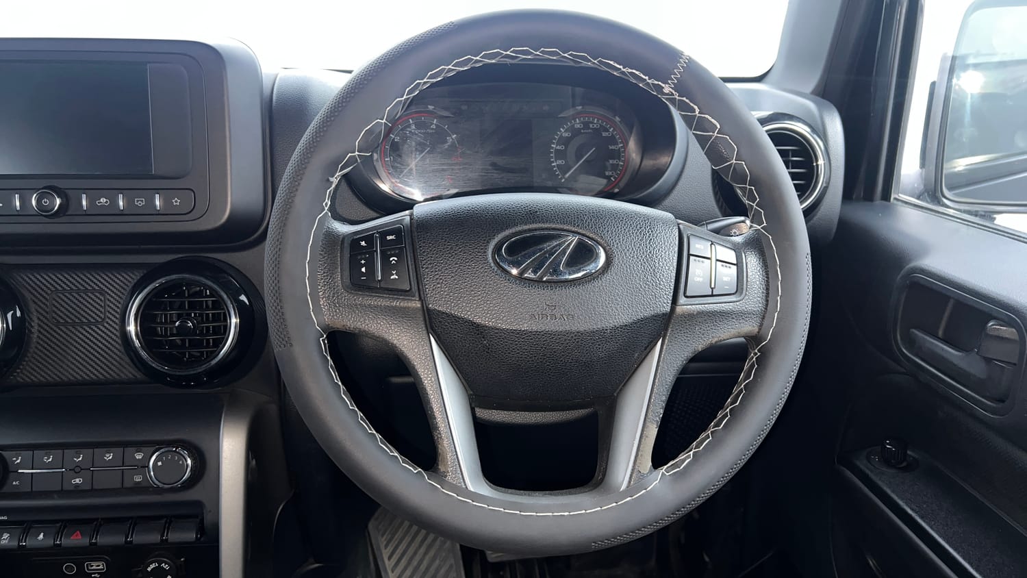 Used 2022 mahindra Thar LX Hard Top Petrol AT 4WD Petrol Automatic interior STEERING VIEW