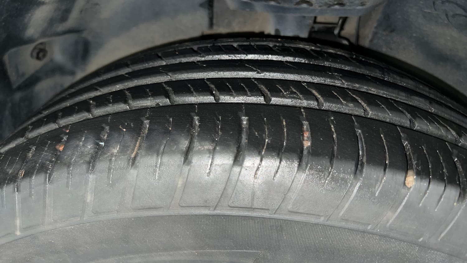 Used 2021 Tata Harrier XT Plus Camo Diesel Manual tyres LEFT FRONT TYRE TREAD VIEW