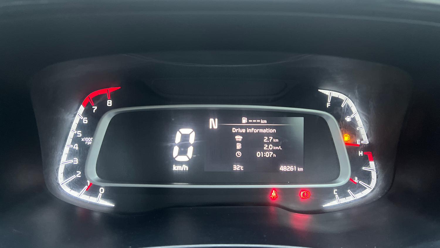 Used 2022 Kia Sonet GTX Plus 1.0 iMT Petrol Manual interior CLUSTERMETER VIEW