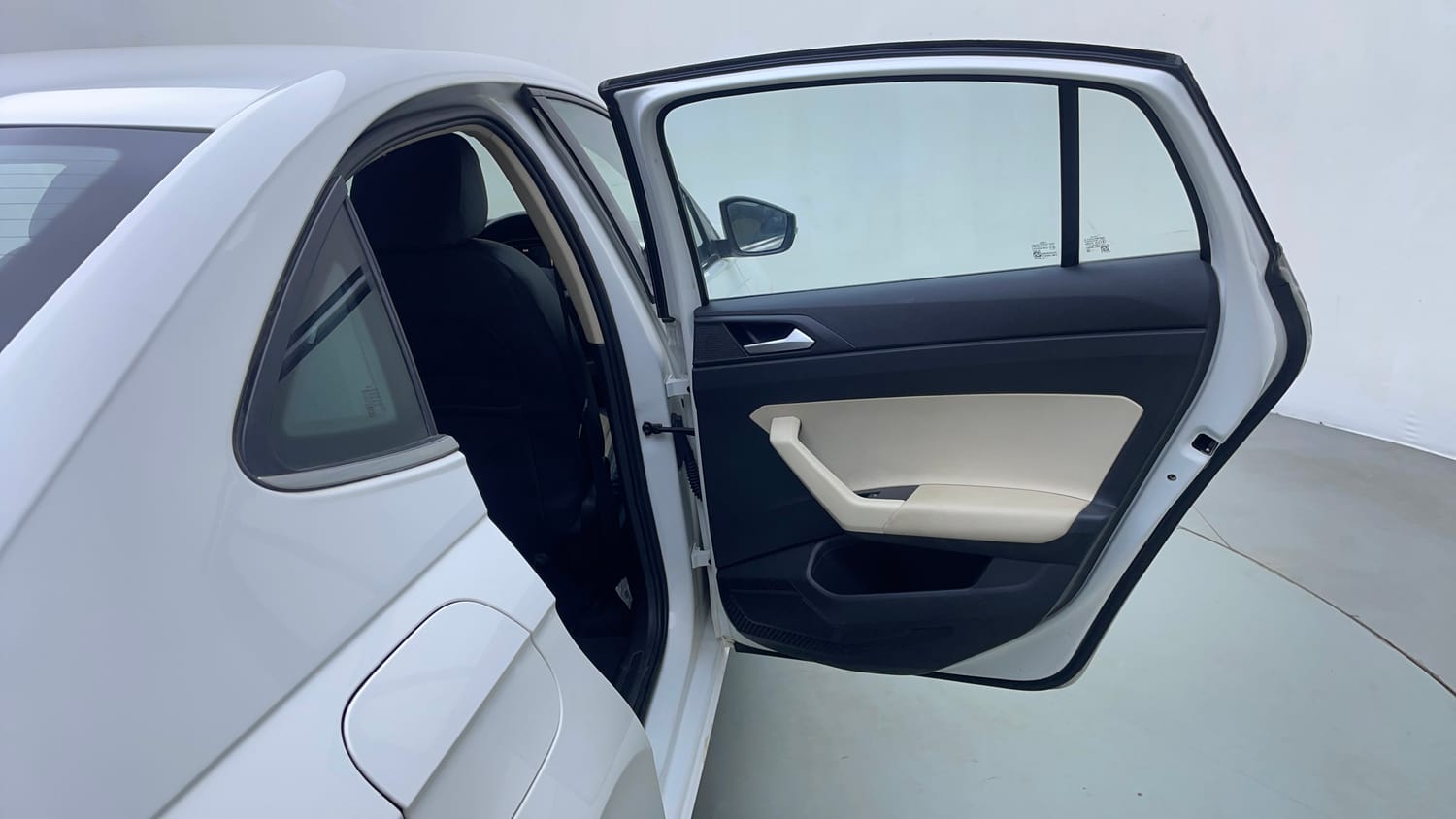 Used 2022 Volkswagen Virtus Topline 1.0 TSI MT Petrol Manual interior RIGHT REAR DOOR OPEN VIEW