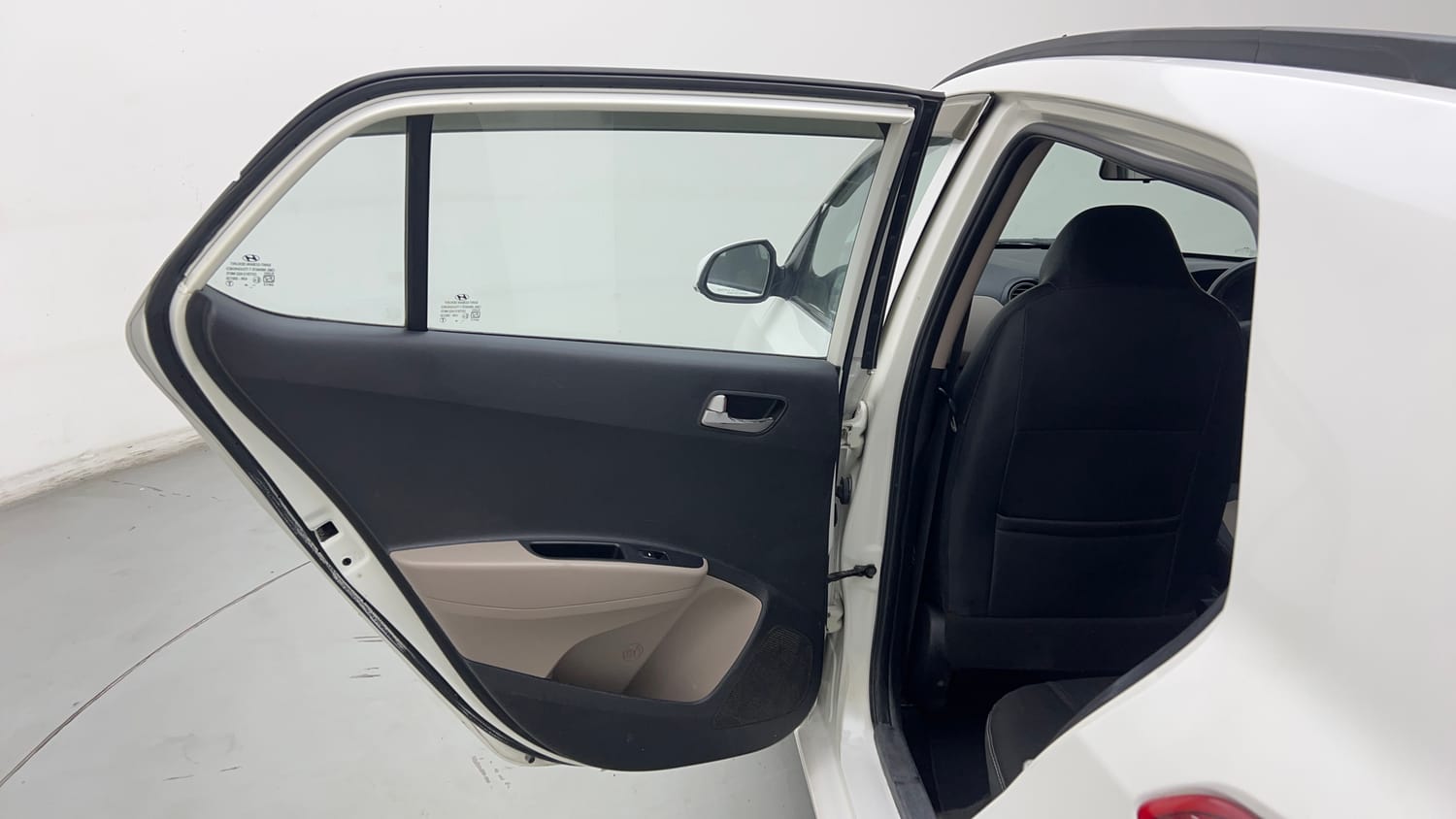 Used 2015 Hyundai Grand i10 Sportz 1.2 Kappa VTVT Petrol Manual interior LEFT REAR DOOR OPEN VIEW