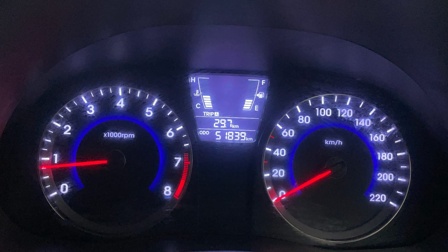 Used 2016 Hyundai Fluidic Verna 4S 1.6 VTVT S Petrol Manual interior CLUSTERMETER VIEW