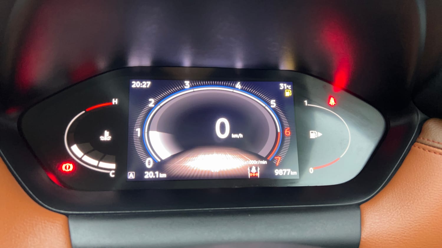 Used 2024 Nissan Magnite Tekna Plus B4D 1.0 Petrol AMT Dual Tone Petrol Automatic interior CLUSTERMETER VIEW