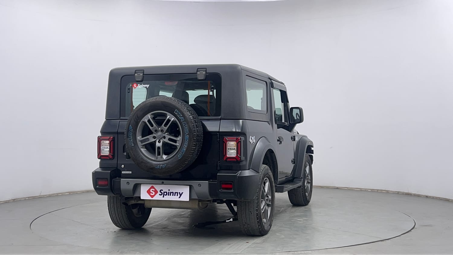 Used 2022 mahindra Thar LX Hard Top Petrol AT 4WD Petrol Automatic exterior RIGHT REAR CORNER VIEW