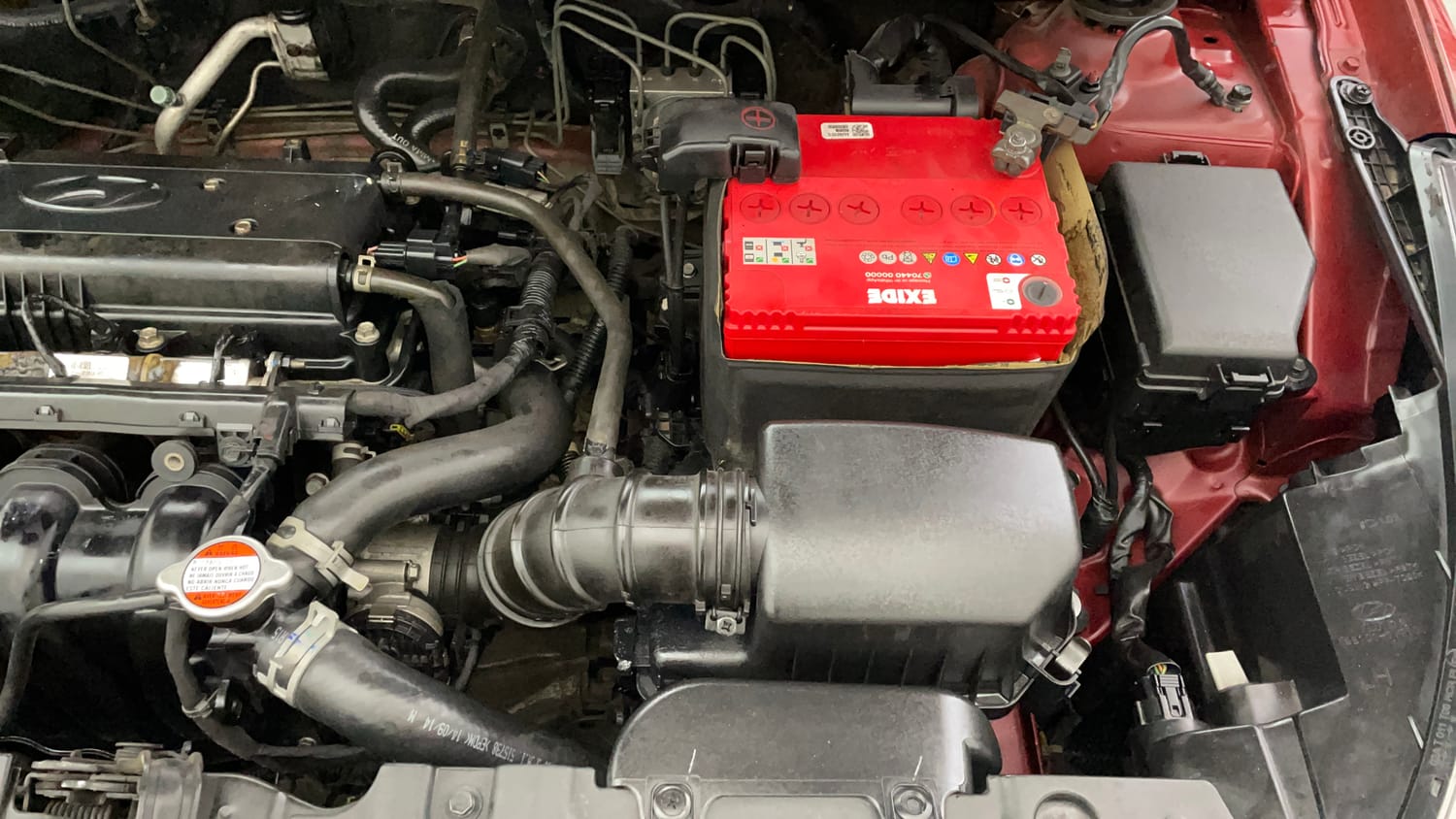 Used 2016 Hyundai Fluidic Verna 4S 1.6 VTVT S Petrol Manual engine ENGINE LEFT SIDE VIEW