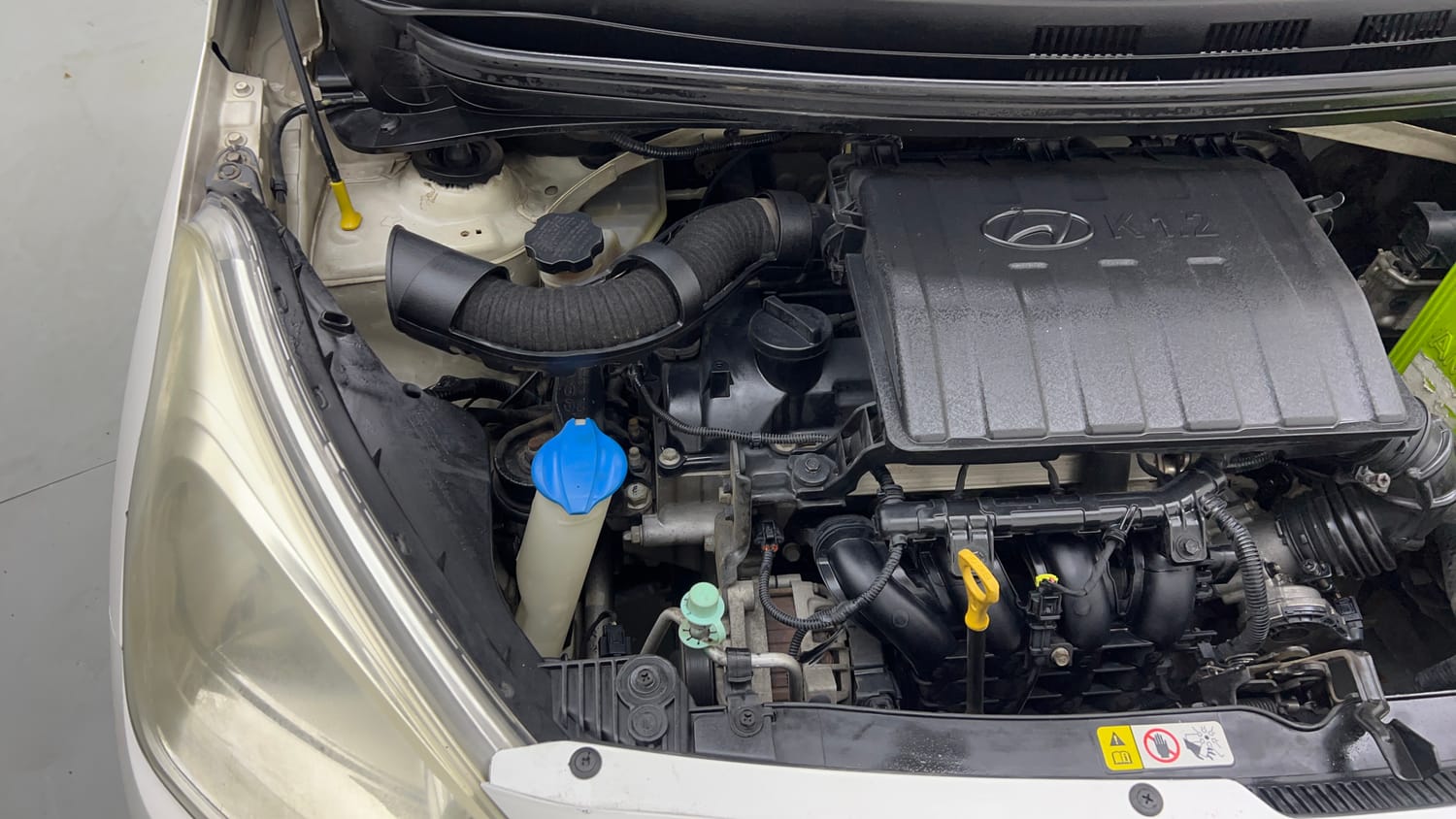Used 2015 Hyundai Grand i10 Sportz 1.2 Kappa VTVT Petrol Manual engine ENGINE RIGHT SIDE VIEW