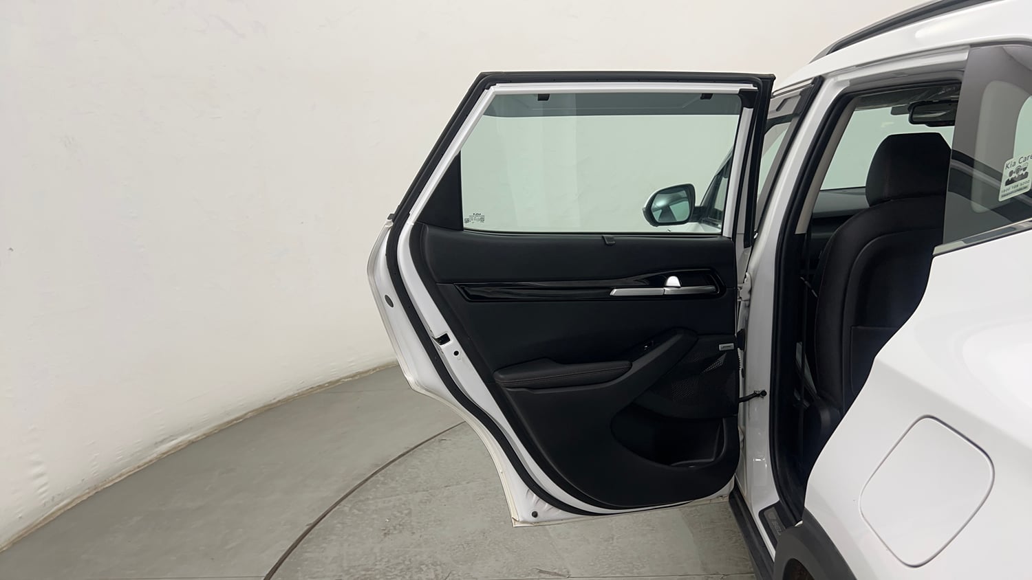 Used 2023 Kia Seltos GTX Plus 1.4 Petrol Manual interior LEFT REAR DOOR OPEN VIEW