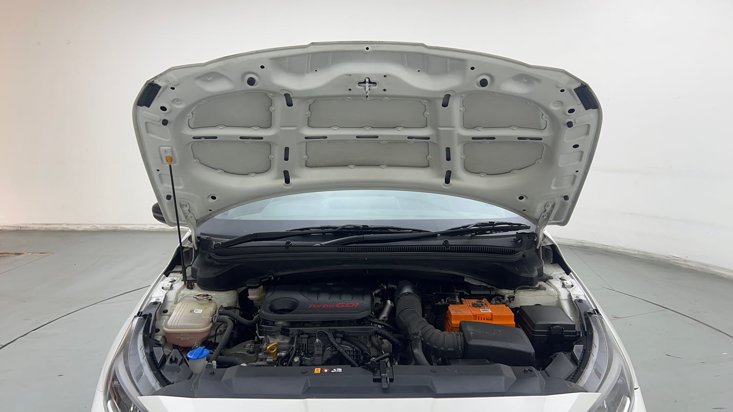 Used 2023 Hyundai i20 N Line N8 1.0 Turbo DCT Petrol Automatic engine ENGINE & BONNET OPEN FRONT VIEW