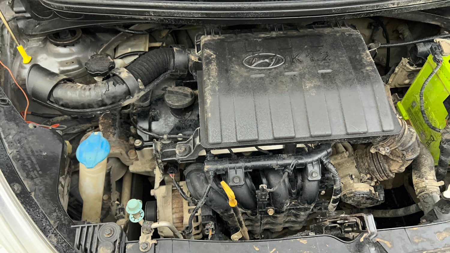 Used 2017 Hyundai Grand i10 Magna 1.2 Kappa VTVT Petrol Manual engine ENGINE RIGHT SIDE VIEW