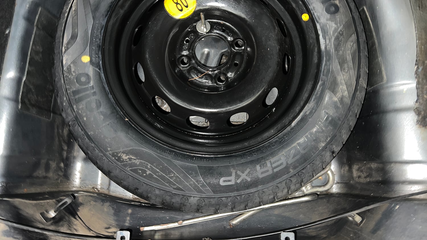 Used 2020 Tata Tiago XZ Plus Dual Tone Petrol Manual tyres SPARE TYRE VIEW