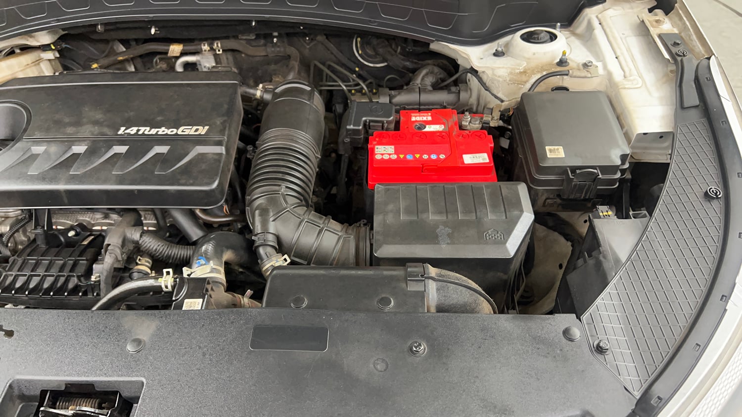 Used 2023 Kia Seltos GTX Plus 1.4 Petrol Manual engine ENGINE LEFT SIDE VIEW
