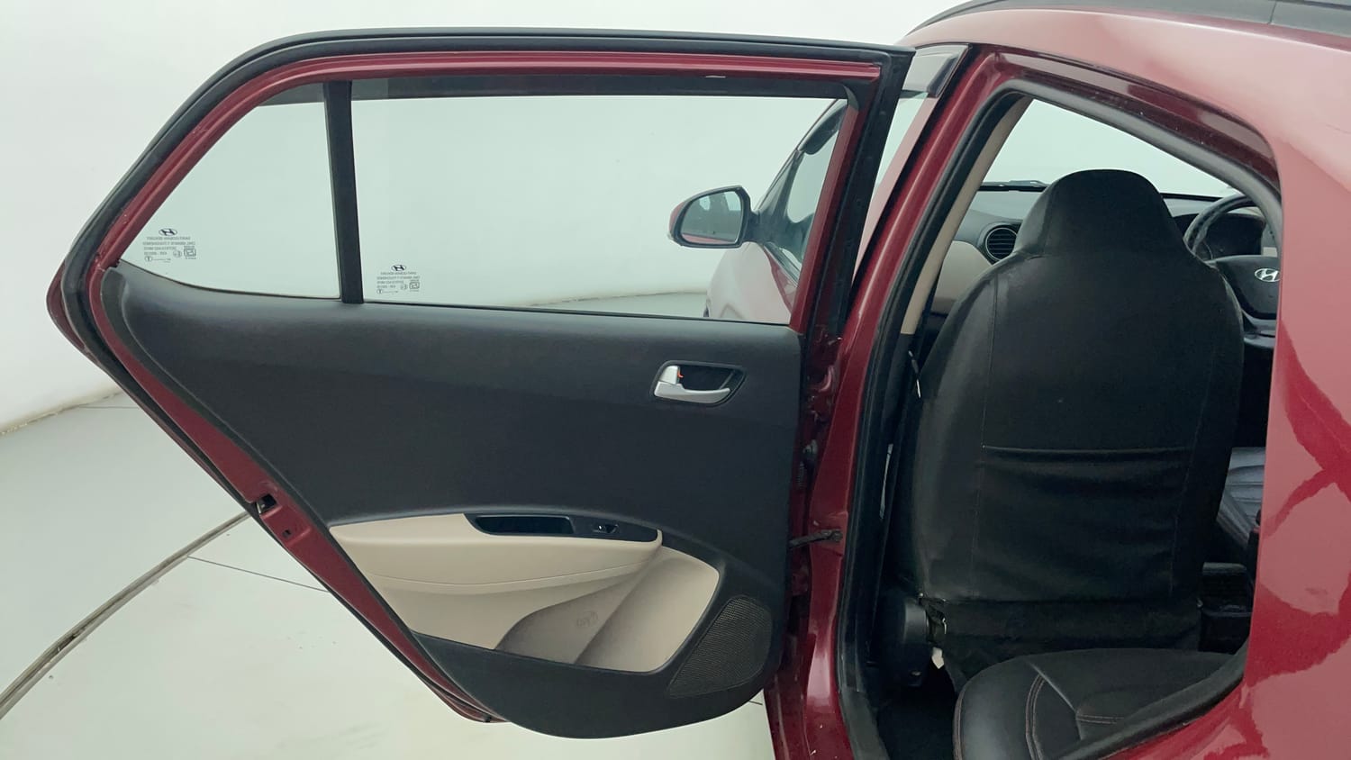 Used 2015 Hyundai Grand i10 Sportz 1.2 Kappa VTVT Petrol Manual interior LEFT REAR DOOR OPEN VIEW