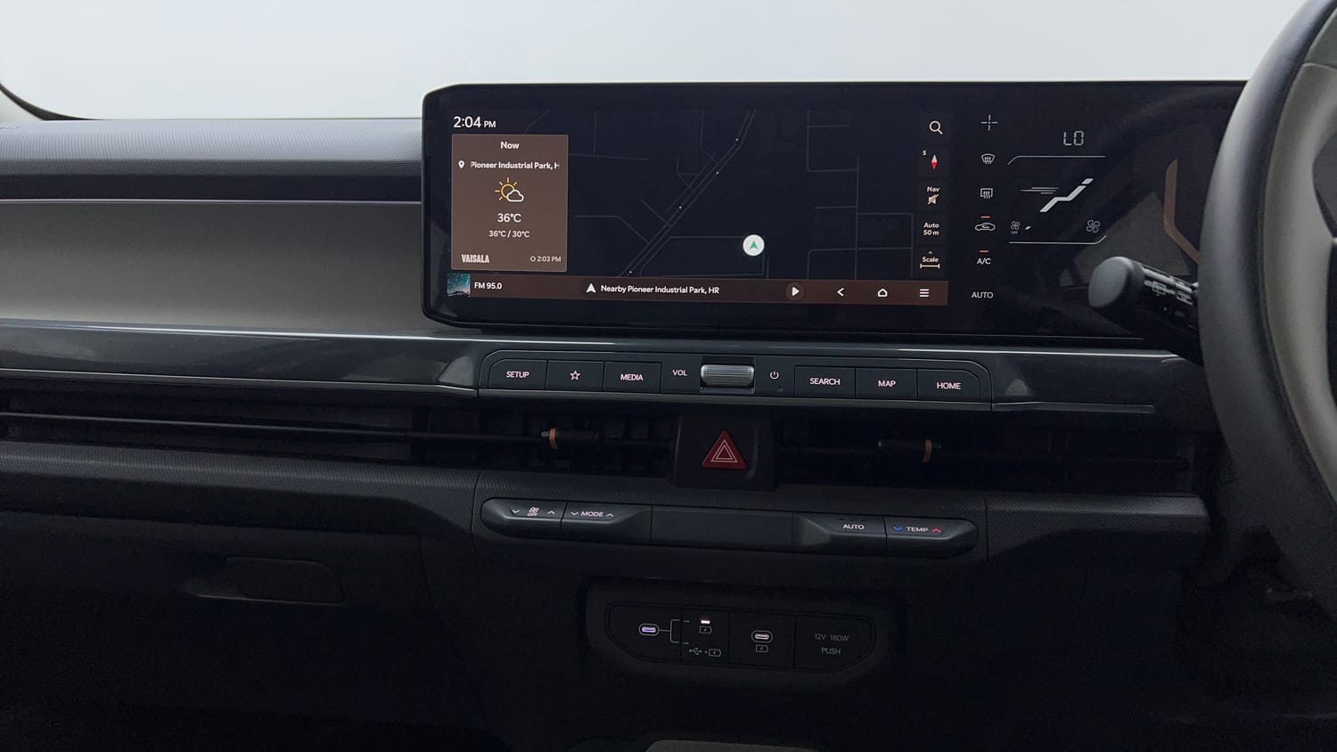 Used 2025 Kia Syros HTX Plus (O) 1.5 Diesel 6AT Diesel Automatic interior MUSIC SYSTEM & AC CONTROL VIEW