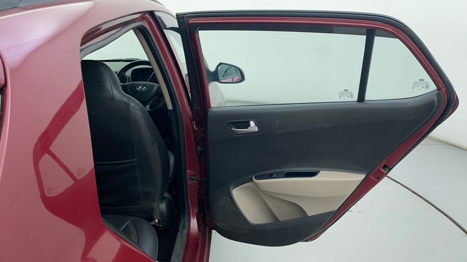 Used 2015 Hyundai Grand i10 Sportz 1.2 Kappa VTVT Petrol Manual interior RIGHT REAR DOOR OPEN VIEW