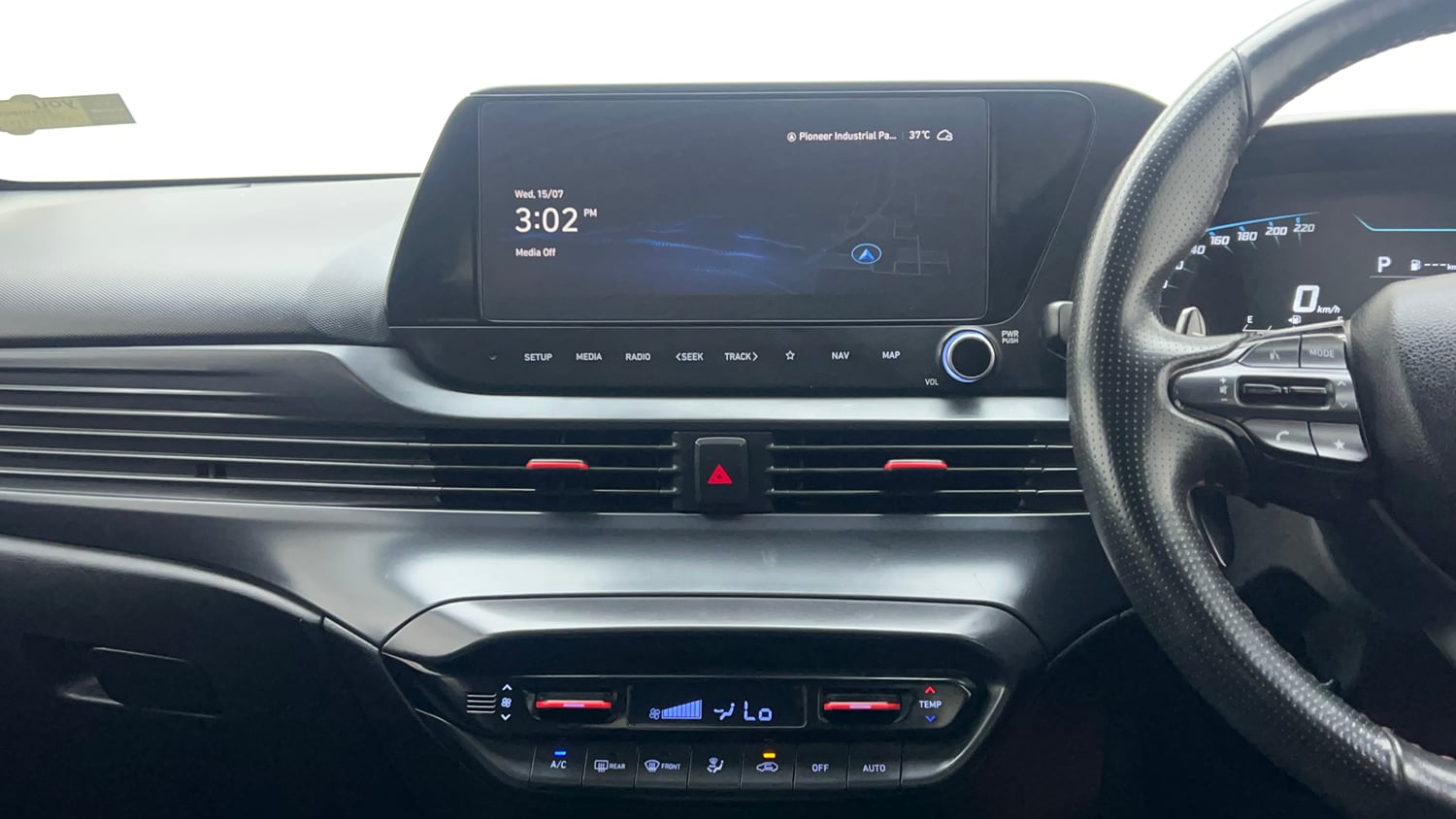 Used 2023 Hyundai i20 N Line N8 1.0 Turbo DCT Petrol Automatic interior MUSIC SYSTEM & AC CONTROL VIEW