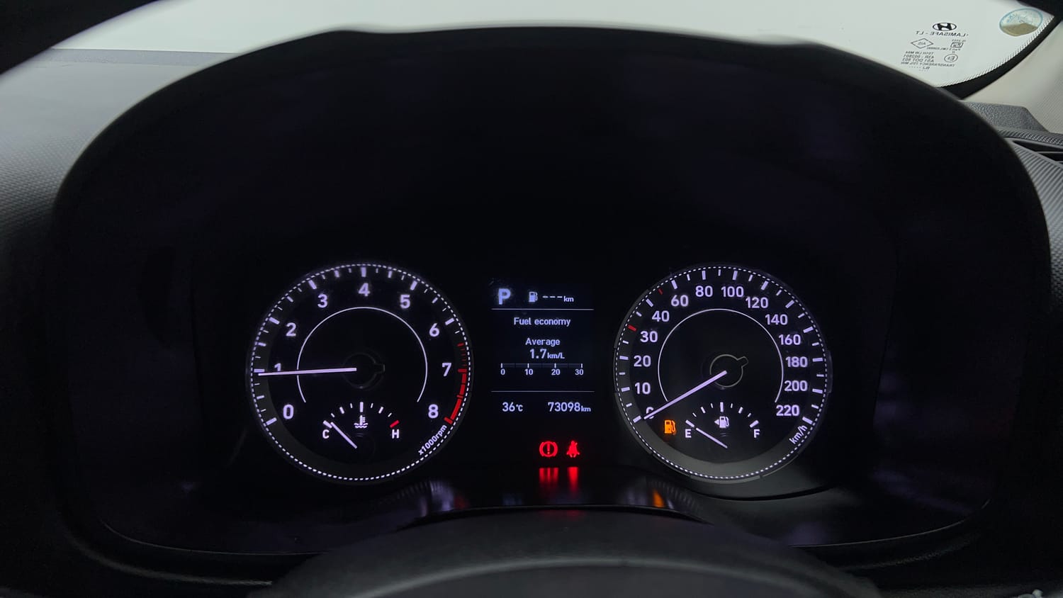 Used 2020 Hyundai Venue SX Plus 1.0 Turbo DCT Petrol Automatic interior CLUSTERMETER VIEW