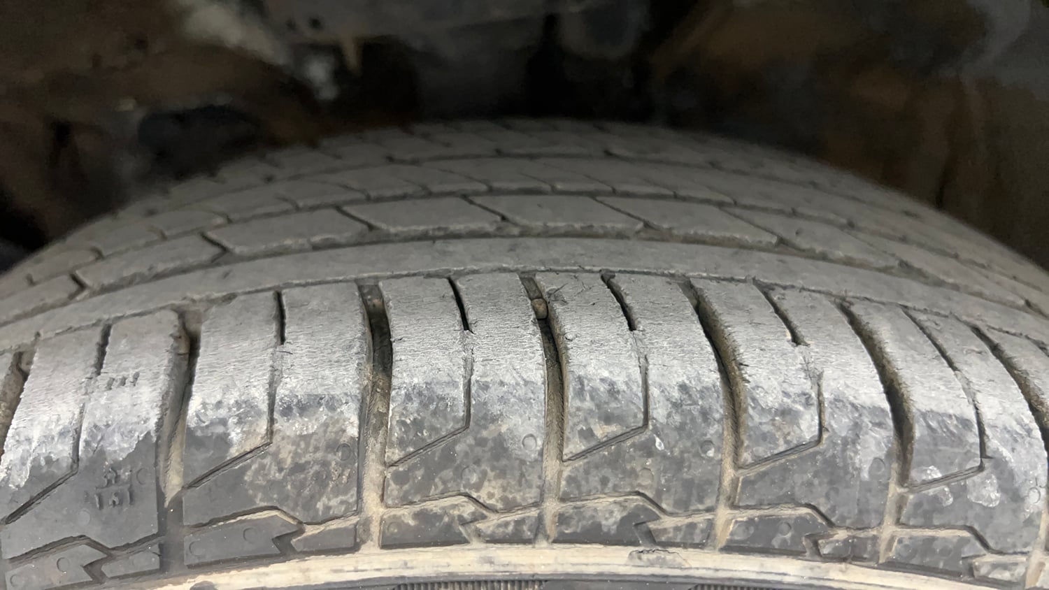 Used 2023 Kia Seltos GTX Plus 1.4 Petrol Manual tyres LEFT FRONT TYRE TREAD VIEW