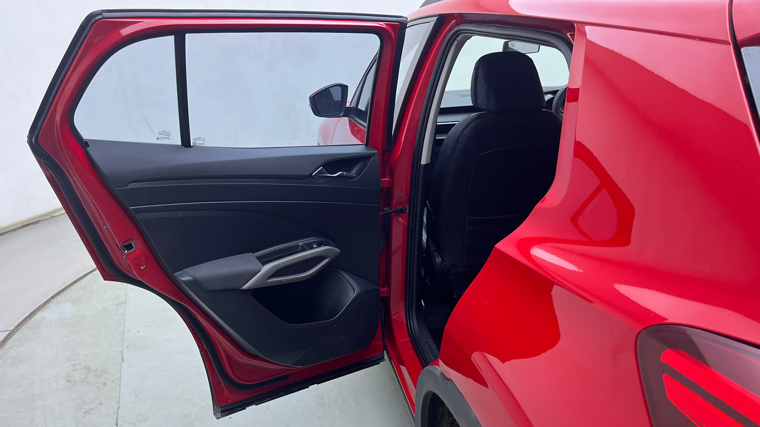 Used 2025 Skoda Kylaq Signature Petrol Manual interior LEFT REAR DOOR OPEN VIEW