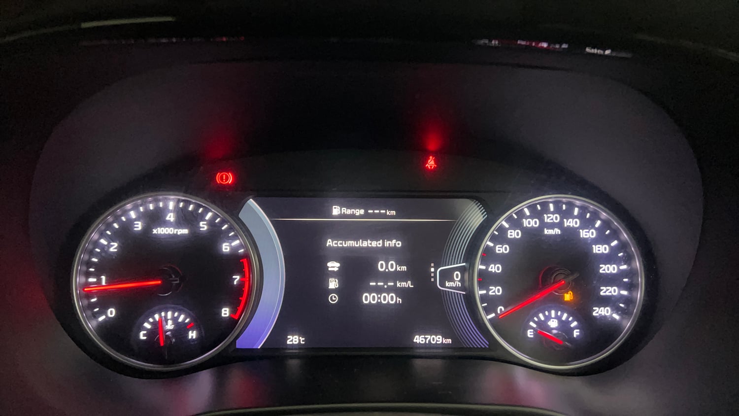 Used 2023 Kia Seltos GTX Plus 1.4 Petrol Manual interior CLUSTERMETER VIEW