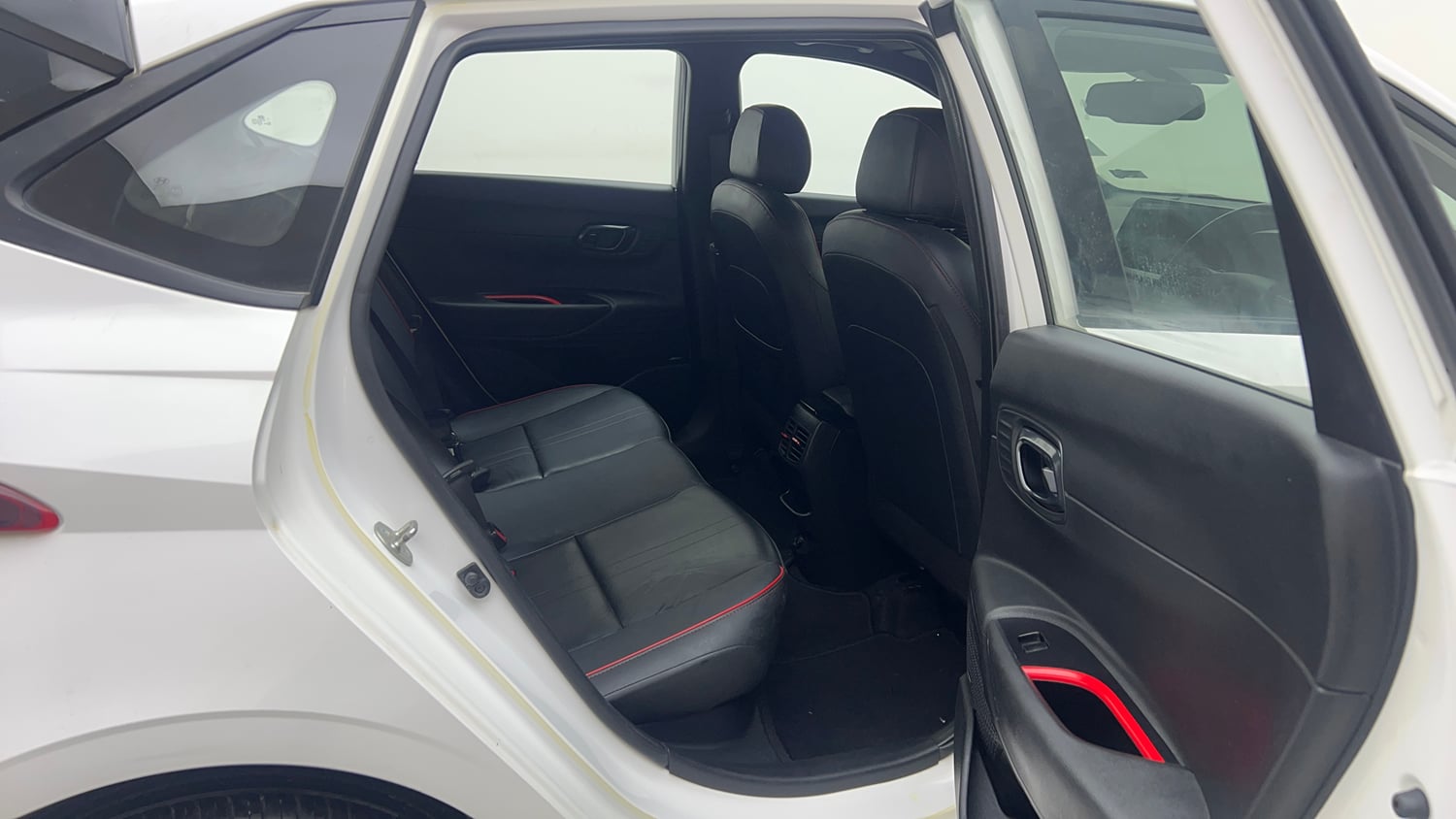 Used 2023 Hyundai i20 N Line N8 1.0 Turbo DCT Petrol Automatic interior RIGHT SIDE REAR DOOR CABIN VIEW