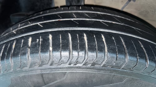 Used 2023 Tata Punch Pure MT Petrol Manual tyres RIGHT REAR TYRE TREAD VIEW