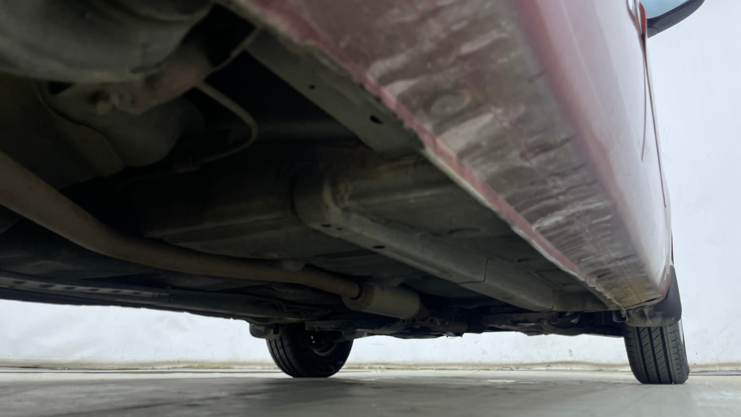 Used 2012 Hyundai i10 Sportz 1.2 AT Kappa2 Petrol Automatic extra REAR RIGHT UNDERBODY VIEW