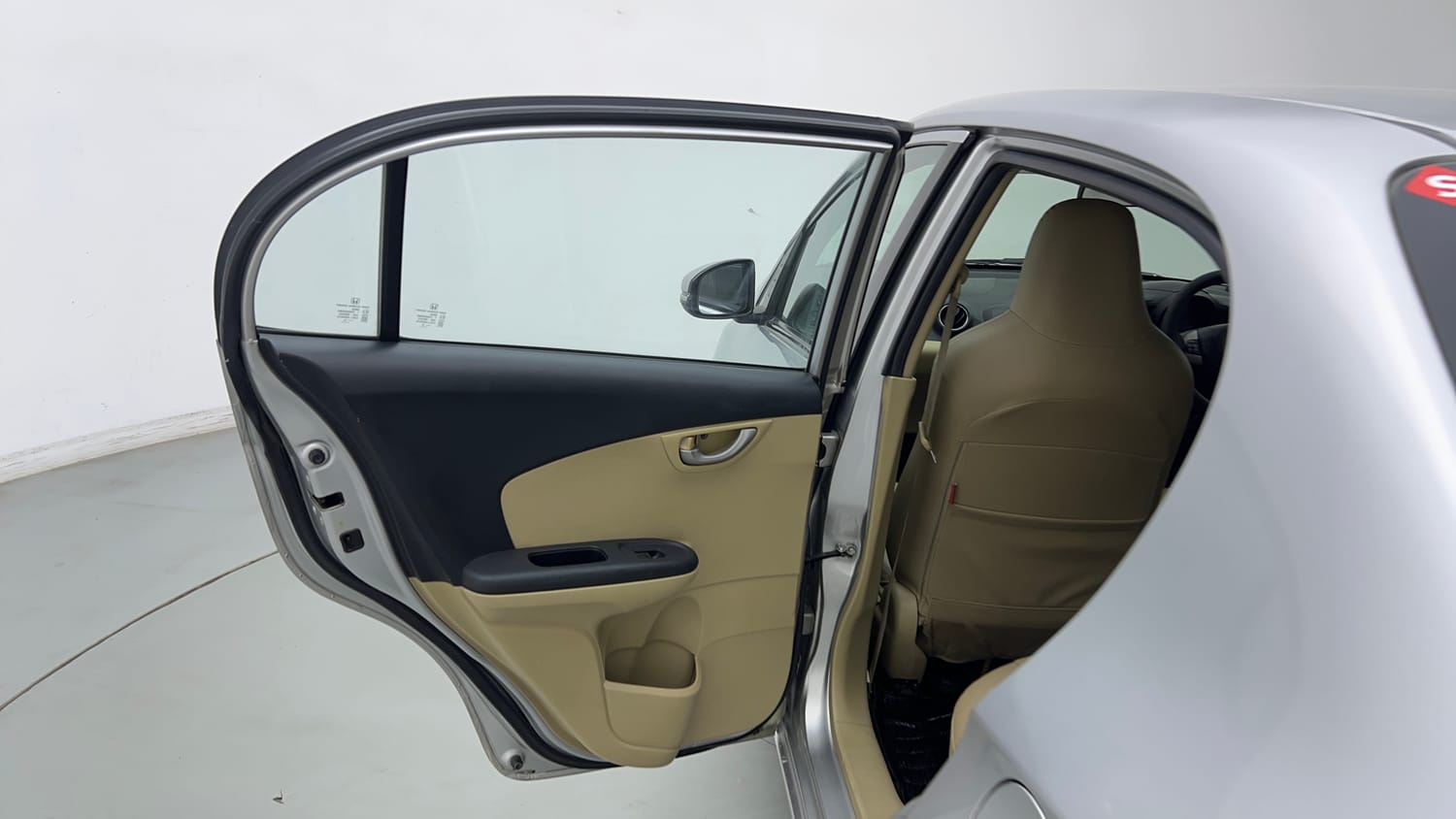 Used 2015 Honda Amaze 1.2 VX i-VTEC Petrol Manual interior LEFT REAR DOOR OPEN VIEW