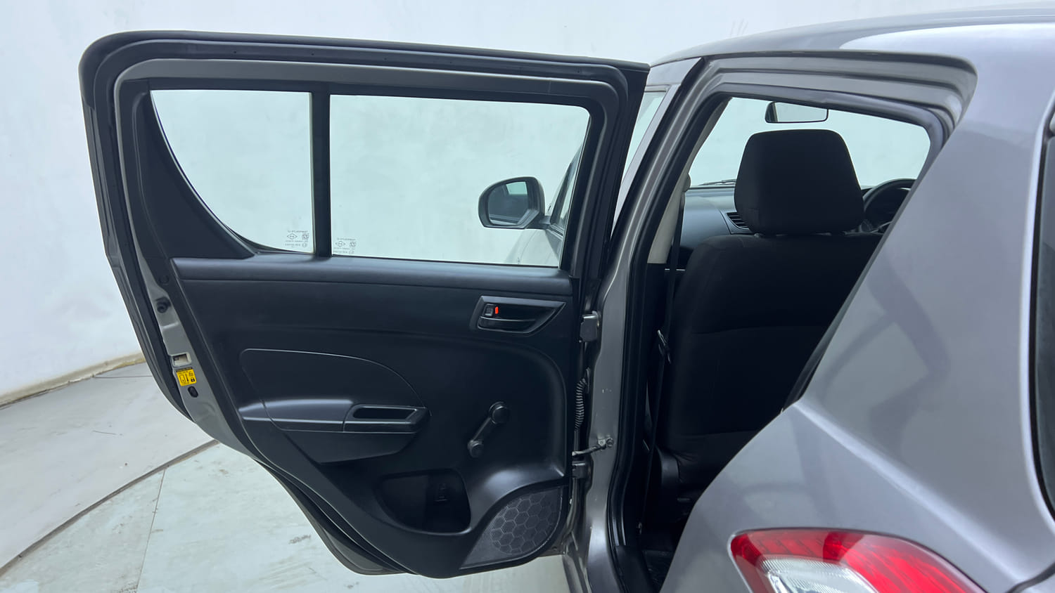 Used 2013 Maruti Suzuki Swift LDi Diesel Manual interior LEFT REAR DOOR OPEN VIEW