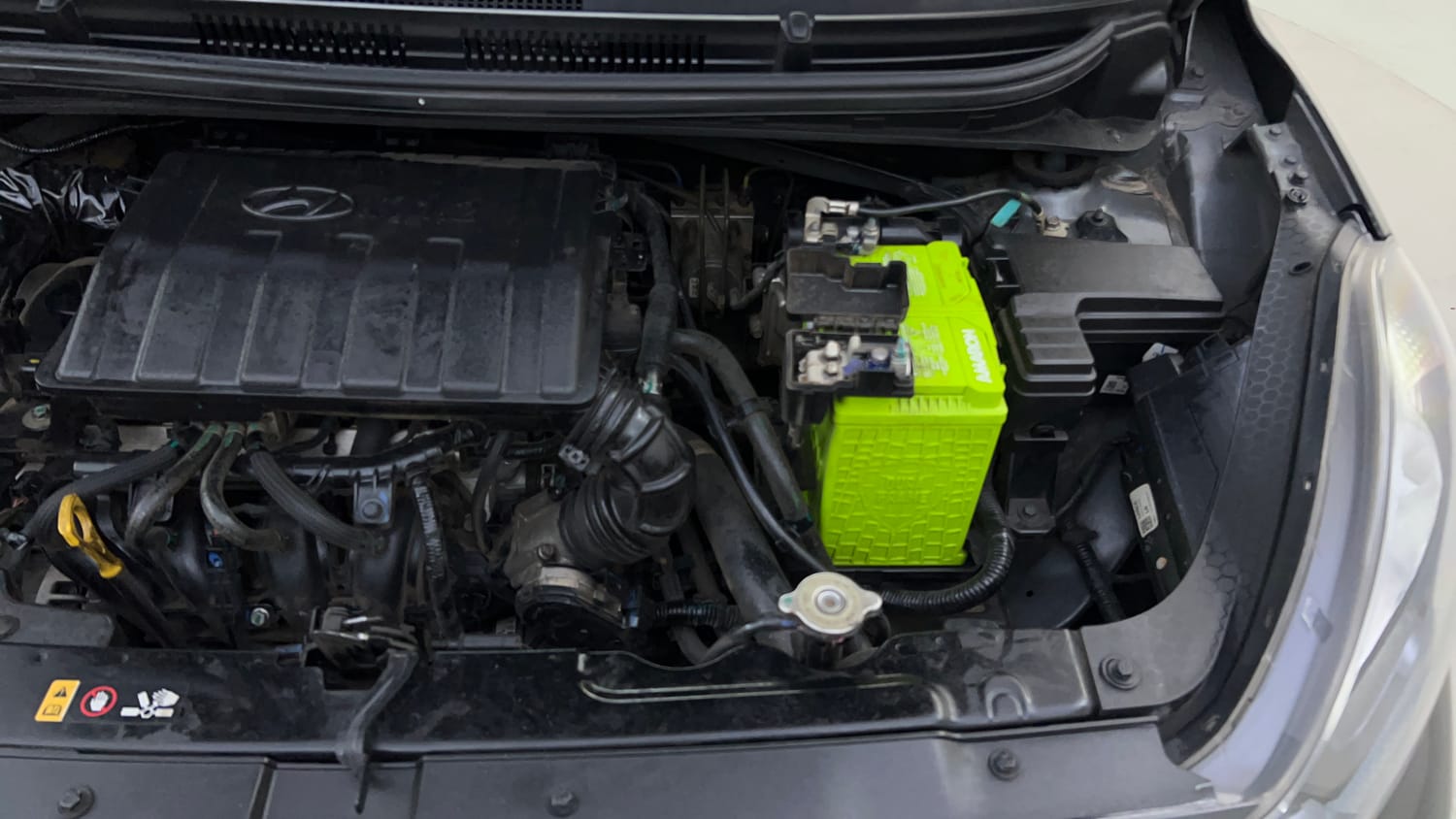 Used 2023 Hyundai Aura SX 1.2 CNG Cng Manual engine ENGINE LEFT SIDE VIEW