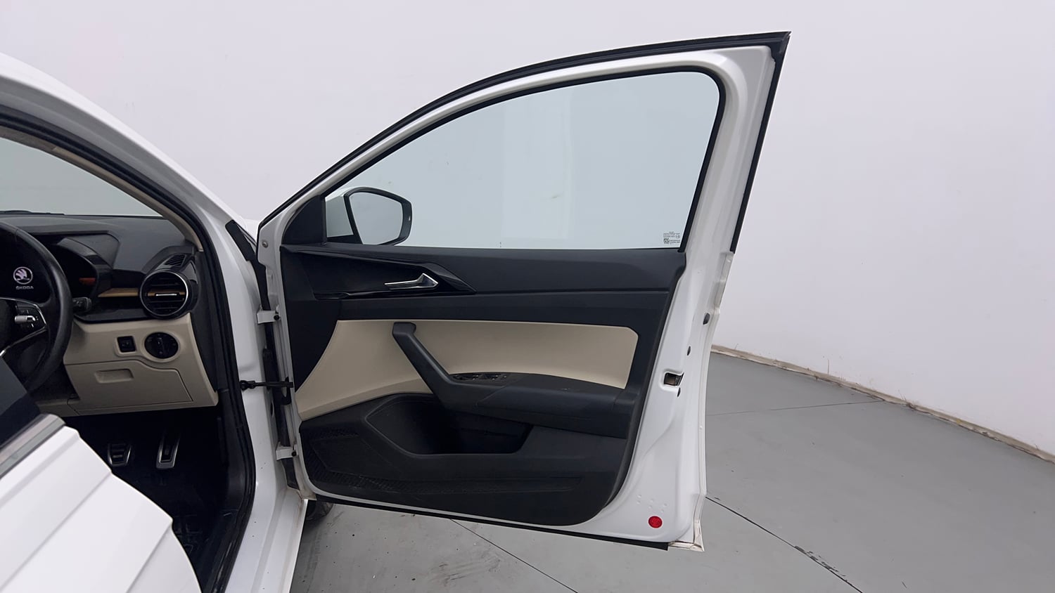 Used 2022 Skoda Slavia Style 1.0L TSI MT Petrol Manual interior RIGHT FRONT DOOR OPEN VIEW