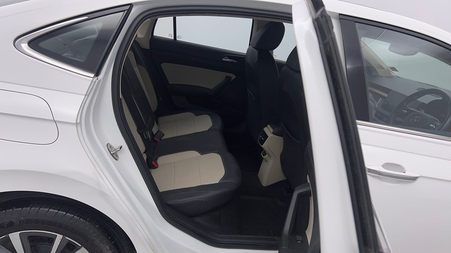 Used 2022 Skoda Slavia Style 1.0L TSI MT Petrol Manual interior RIGHT SIDE REAR DOOR CABIN VIEW