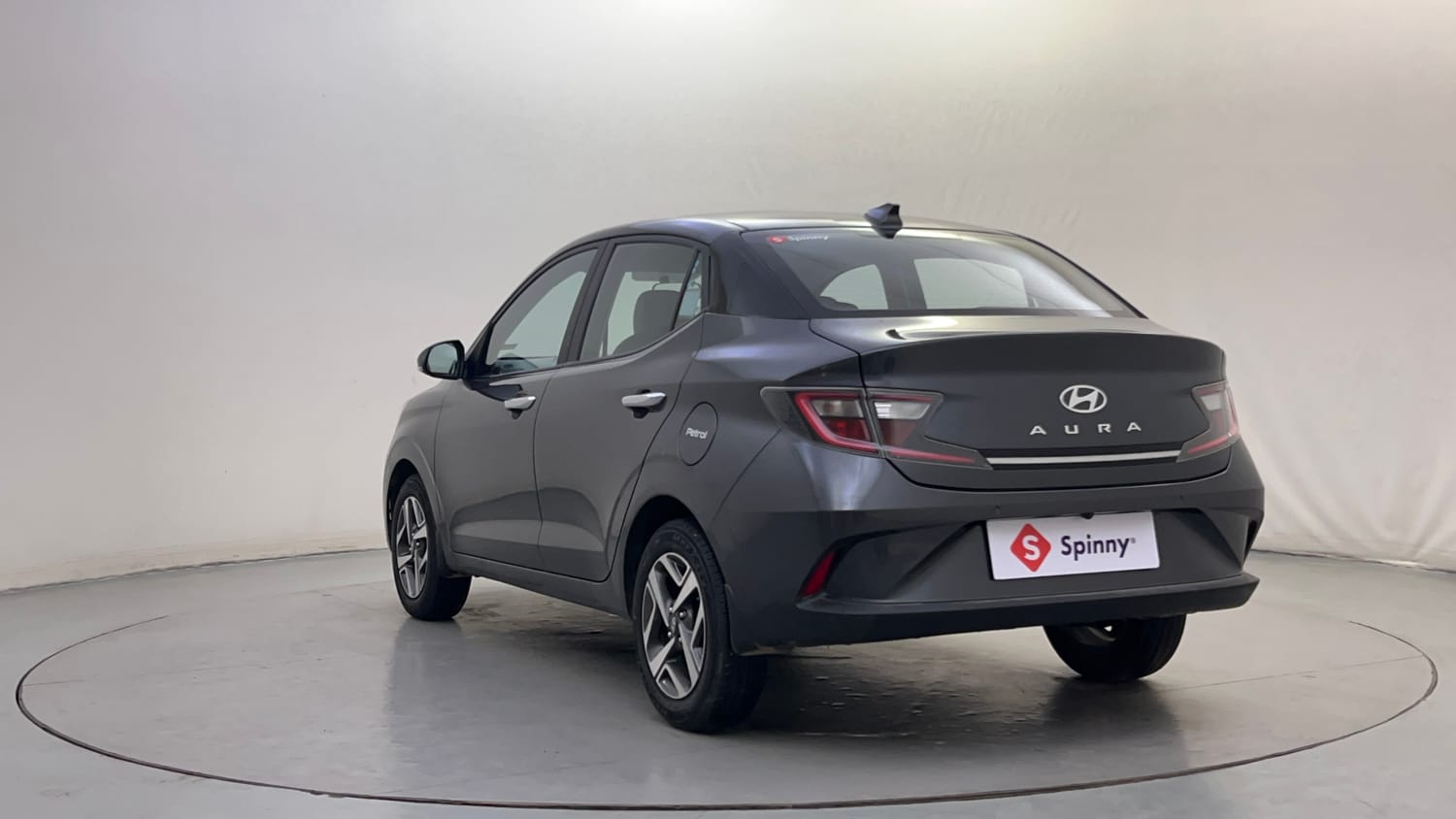 Used 2023 Hyundai Aura SX 1.2 CNG Cng Manual exterior LEFT REAR CORNER VIEW